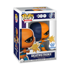 Funko Pop! DC Comics: Deathstroke with Bo Staff (Funko Shop Exclusive) #477