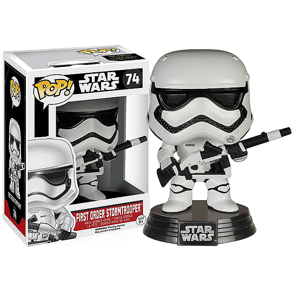 Funko Pop Star Wars First Order Stormtrooper 74 boxed figure