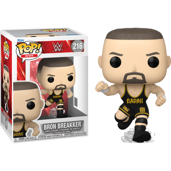 Funko Pop! WWE: Bron Breakker #216 in retail box