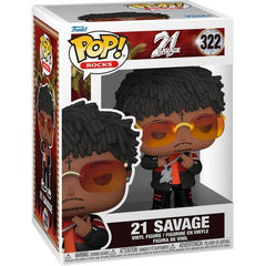 Funko Pop Rocks 21 Savage number 322 in box