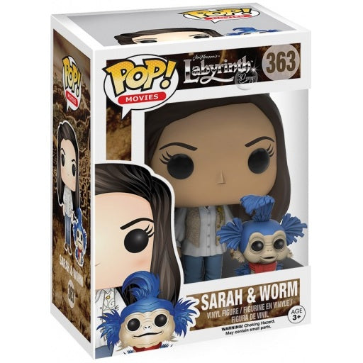 Funko Pop! Labyrinth Sarah and Worm #363 boxed figure