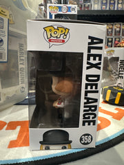 Funko POP! Movies - Clockwork Orange - Alex DeLarge #358 light shelfwear and Kringle on plastic