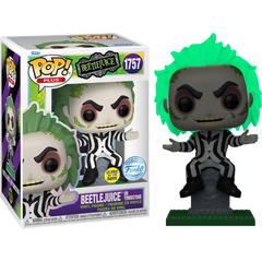 Funko Pop! Beetlejuice on Tombstone Glow #1757 Special Edition in box