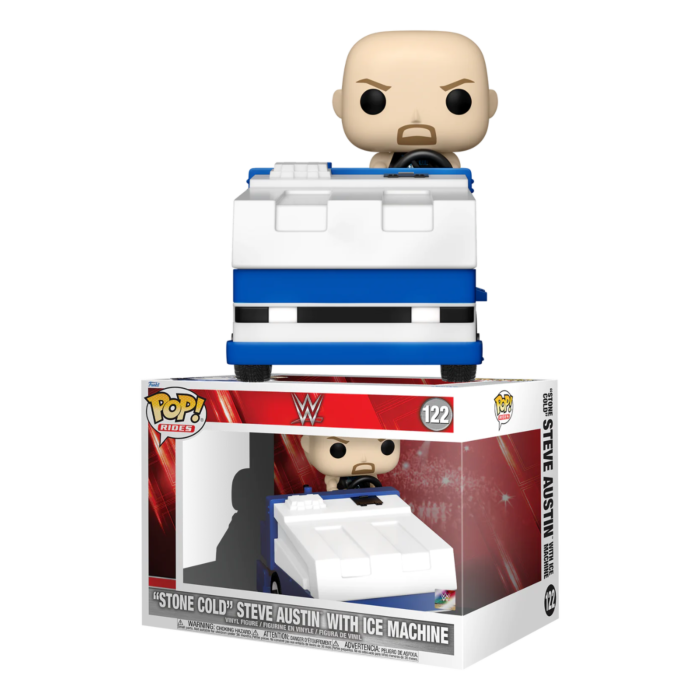 Funko Pop! WWE: "Stone Cold" Steve Austin with Ice Machine #122 boxed product image