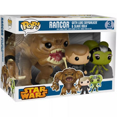 Funko Pop! Star Wars: Rancor with Luke Skywalker & Slave Oola (3-Pack)