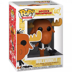 Funko Pop Rocky and Bullwinkle Bullwinkle number 447 boxed figure