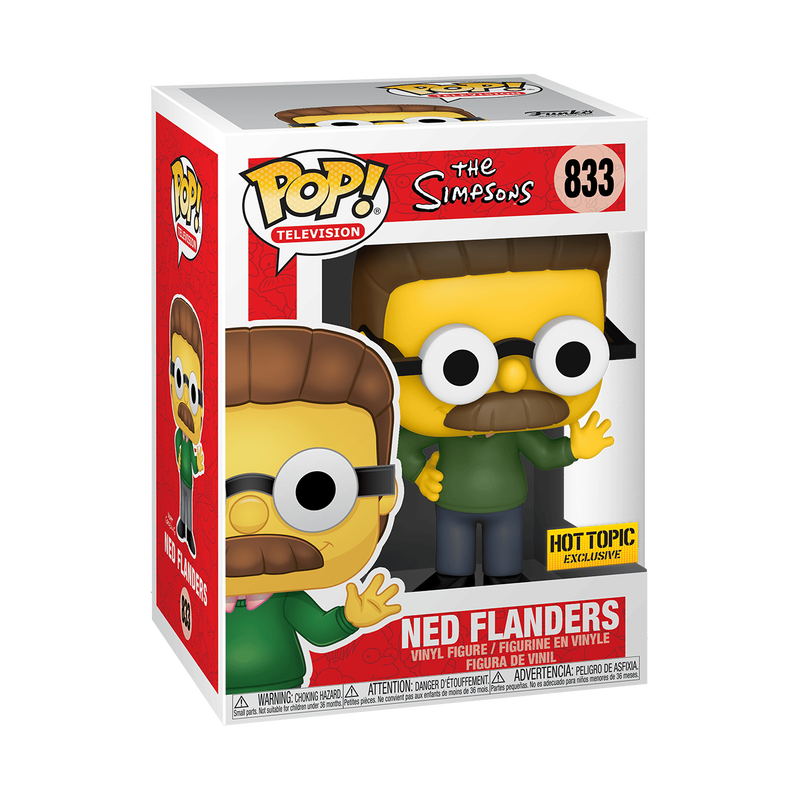 Funko Pop The Simpsons Ned Flanders Hot Topic Exclusive #833