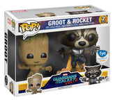 Funko Pop! Guardians of the Galaxy Vol. 2: Groot & Rocket (FYE Exclusive) 2-Pack (Crooked Screen)