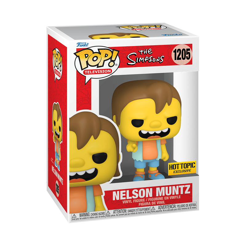 Funko Pop The Simpsons Nelson Muntz Hot Topic Exclusive #1205