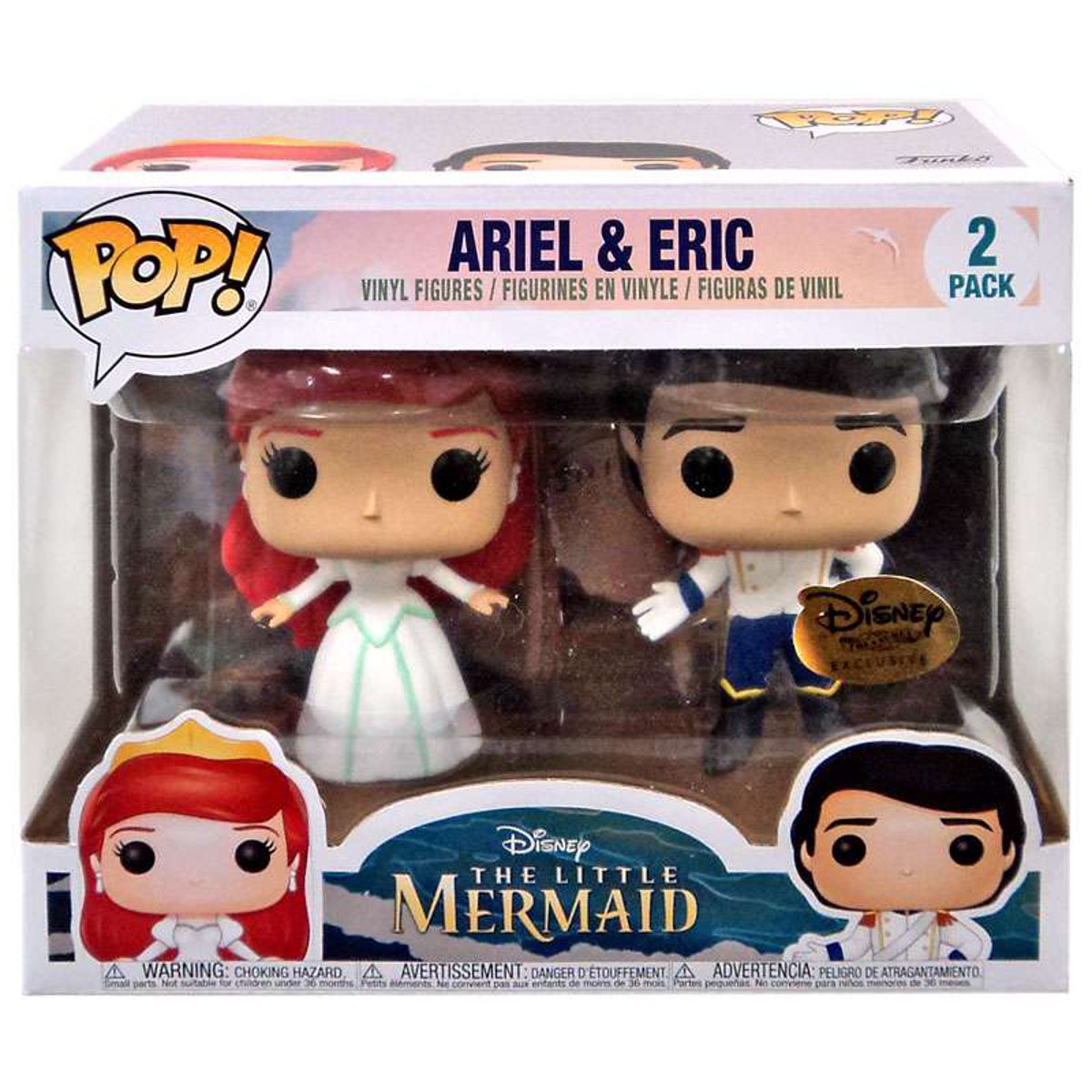 Funko Pop! The Little Mermaid: Ariel & Eric 2-Pack (Disney Parks Exclusive)