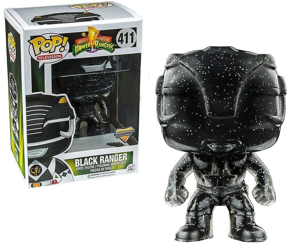Funko Pop! Mighty Morphin Power Rangers Black Ranger Morphing GameStop Exclusive #411 in retail box