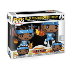 Funko Pop! NBA Jam: Allen Iverson and Carmelo Anthony 2-Pack (Minor Box Damage)