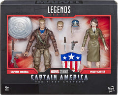 Hasbro Marvel Legends: MCU Captain America The First Avenger - Captain America/Peggy Carter (Shelf Wear)
