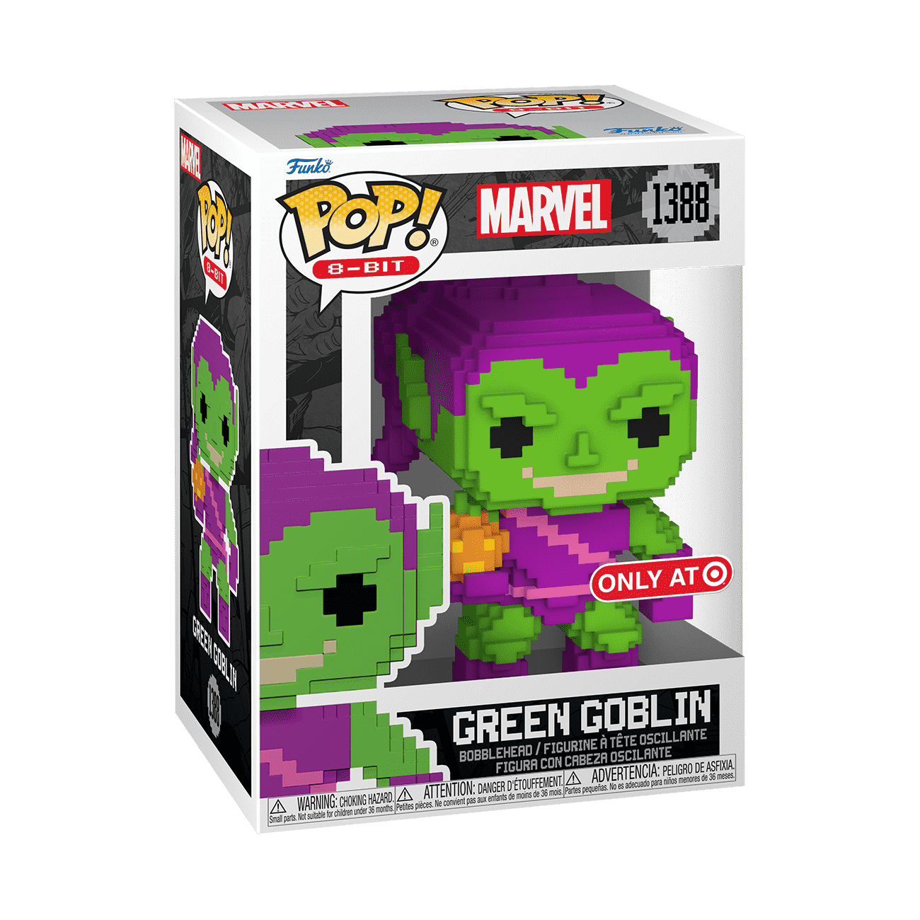 Funko Pop Marvel 8-Bit Green Goblin Target Exclusive number 1388 in box