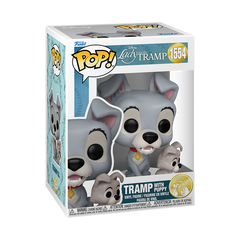 Funko Pop! Lady and the Tramp: Tramp with Puppy (70th Anniversary) #1554 with retail box