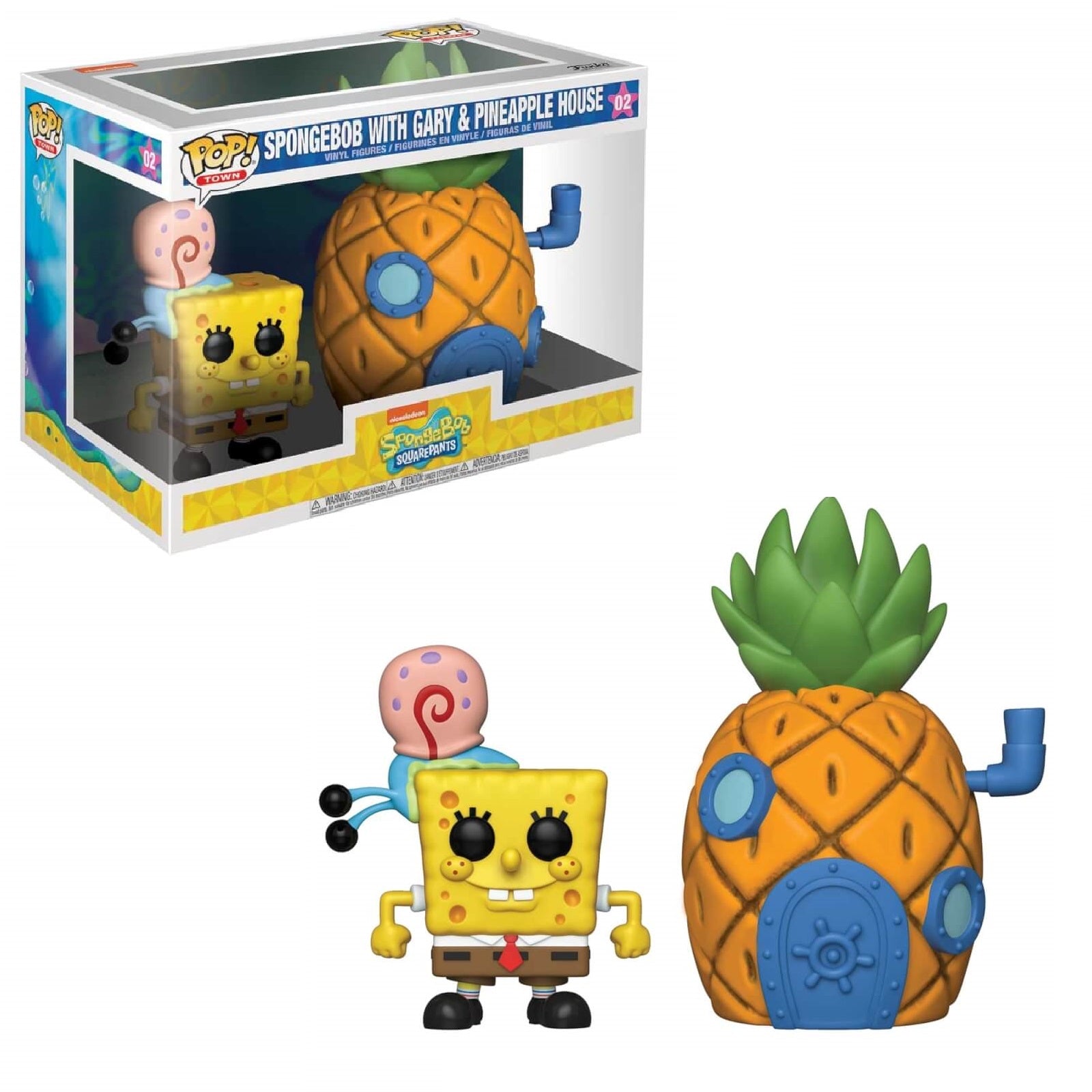 Funko Pop SpongeBob SquarePants SpongeBob with Gary and Pineapple House number 02 boxed