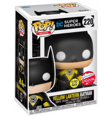 Funko Pop! Heroes Yellow Lantern Batman GITD Glow Fugitive Toys Exclusive #220