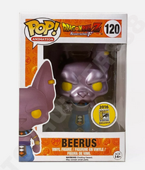 Funko Pop! Dragon Ball Z #120 Metallic Beerus 2016 SDCC Vaulted (Shelf Wear)
