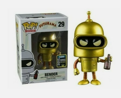 FUNKO POP! TELEVISION: FFUNKO POP ANIMATION FUTURAMA #29 BENDER (GOLD) 2015 SDCC/SCE EXCLUSIVE VINYLuturama - Bender
