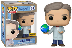 Pop! Icons Bill Nye Vinyl Figure Bill Nye (with Globe) #51 Hot Topic Exclusive