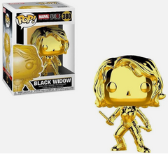 Funko POP Figures. Marvel BLACK WIDOW GOLDEN CHROME. #380