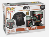 Pop! & Tees The Mandalorian Boba Fett Extra Large Shirt, Vinyl Figure Funko