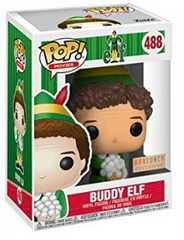 Buddy Elf W/ Snowballs Pop Movies 4" Vinyl Figure 488 Box Lunch Exclusive 2017