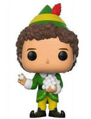 Buddy Elf W/ Snowballs Pop Movies 4" Vinyl Figure 488 Box Lunch Exclusive 2017