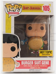 Funko Pop Animation series Bob's Burgers Burger Suit Gene - Hot Topic vinyl #105