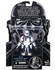 Star Wars, The Black Series, Clone Wars Captain Rex Action Figure #09, 3.75 Inches