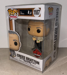 Funko Pop! #1107 - THE OFFICE - Creed Bratton w. Mung Beans - EB Games Exclusive