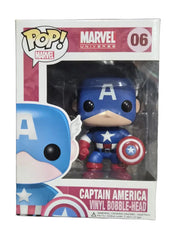 Funko Pop! Marvel Universe: Captain America #06 (Slight Sun Damage) Big Lettering
