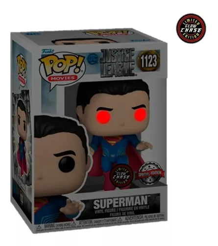 Funko Pop! DC Justice League Superman Glow Chase Special Edition #1123 boxed figure