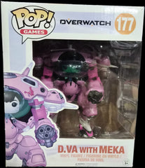 Funko Pop! Overwatch: D.Va with MEKA #177 (Sun Damage & Box Damage)