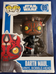 Funko Pop Darth Maul 09 Large Font 1st Edition Blue Box Star Wars