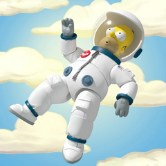 Simpsons Ultimates Deep Space Homer Figure Super 7