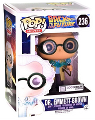 "Time Travel" Exclusive Funko Pop #236 Back To The Future Dr. Emmet Brown