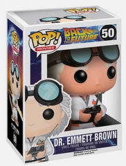 BACK TO THE FUTURE Dr Emmett Brown Pop! Vinyl Figure #50 Movie Vinyl Funko 3399