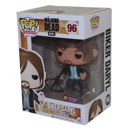 Funko Pop The Walking Dead Biker Daryl PX Previews Exclusive number 96 in box