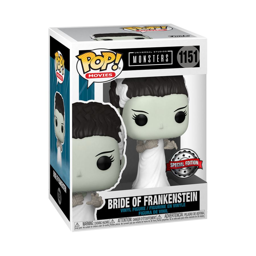 Funko Pop! Bride of Frankenstein #1151 boxed with black and red Special Edition sticker
