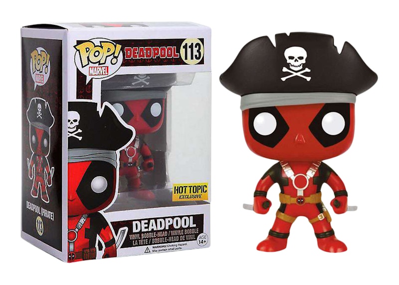 Funko Pop! Marvel Pirate Deadpool Hot Topic Exclusive #113 boxed figure
