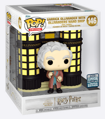 Funko Pop! Deluxe: Harry Potter - Garrick Ollivander with Ollivanders Wand Shop #146