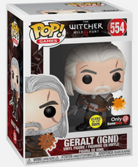 Funko Pop! Games: The Witcher 3 Wild Hunt Geralt (Igni) # 554 EB Games Exclusive