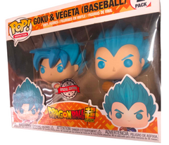 Funko Pop Animation: DBS– Goku & Vegeta (Baseball) 2PK *Special Edition Sticker