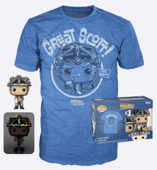 Funko Pop! & Tee: Back to The Future - Doc with Helmet, Adult XL
