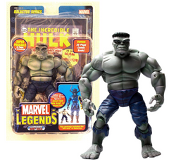 Toy Biz Year 2005 Marvel Legends Galactus Series 7 Inch Tall Action Figure - 1st Appearance GREY HULK with 34 Points of Articulation and Galactus' Left Arm