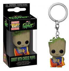 Funko Pocket Pop! Keychain - I Am Groot - Groot with Cheese Puffs