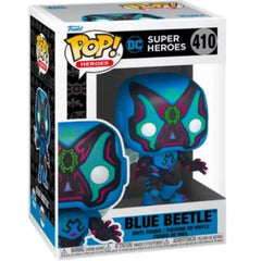 Funko Pop! DC Super Heroes: Blue Beetle #410 in box