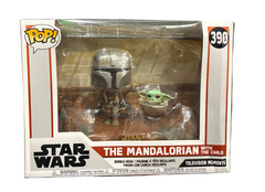 Funko Pop! Star Wars: The Mandalorian with the child #390 (some box damage)
