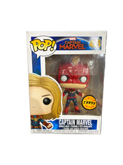 Funko Pop! Captain Marvel: Captain Marvel (Chase) #425 (sticker peeling off)